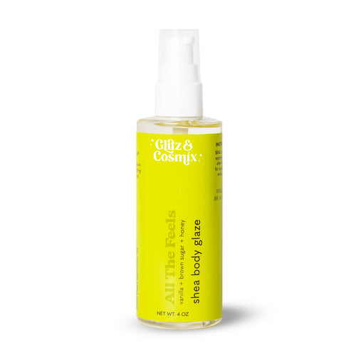 All The Feels shea body glaze with almond and vanilla